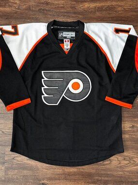 REEBOK PHILADELPHIA FLYERS JEFF CARTER 17 JERSEY BLACK - 48